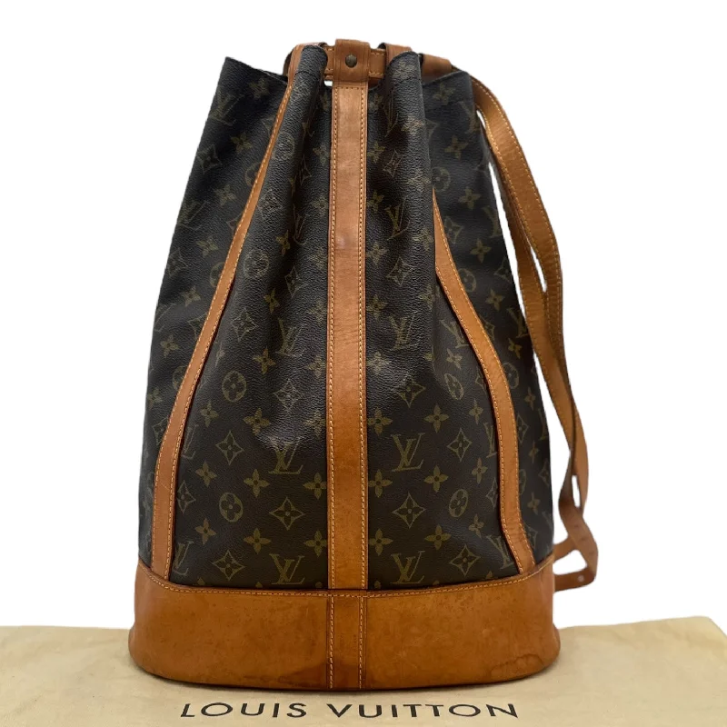 Louis Vuitton tote bags with a water - resistant coating for outdoor useLOUIS VUITTON Monogram Randonne Sling Bag