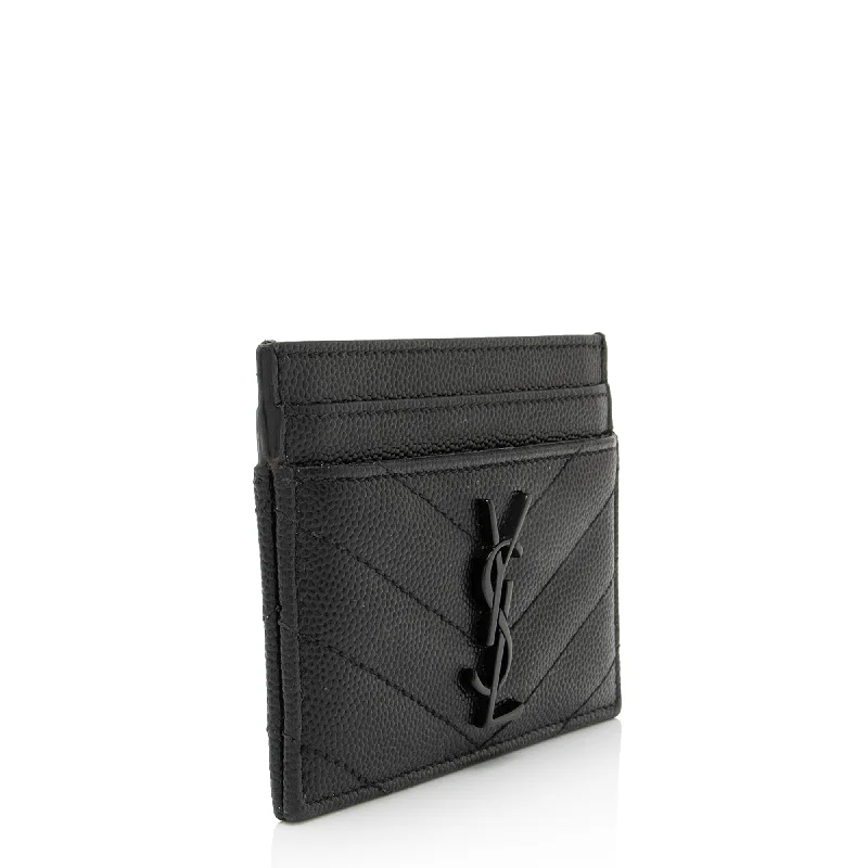 Luxury brand bags on saleSaint Laurent Matelasse Grain de Poudre Monogram Card Case dAEZr6