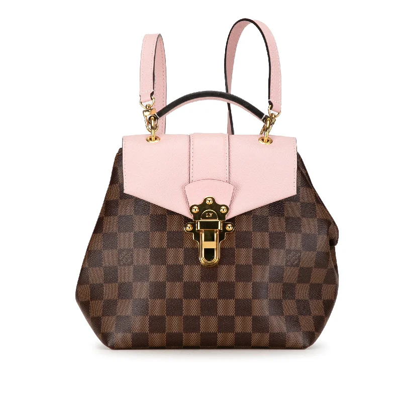 Affordable luxury bags Brown Louis Vuitton Damier Ebene Clapton Backpack