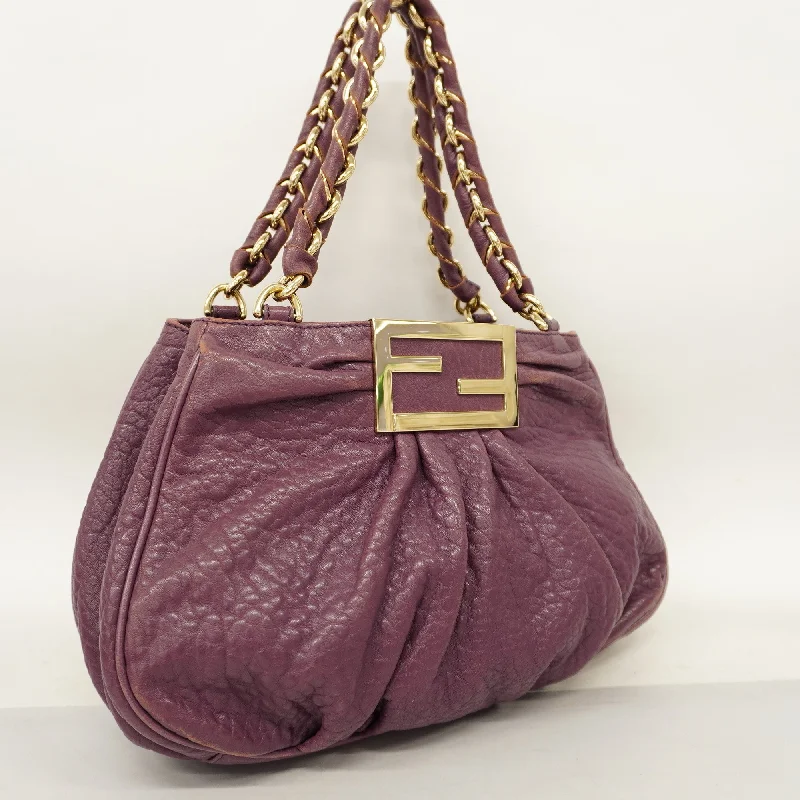 Fendi backpacks with a multi - pocket organization for better functionalityFENDI  Tote Bag Women's Leather Tote Bag Purple