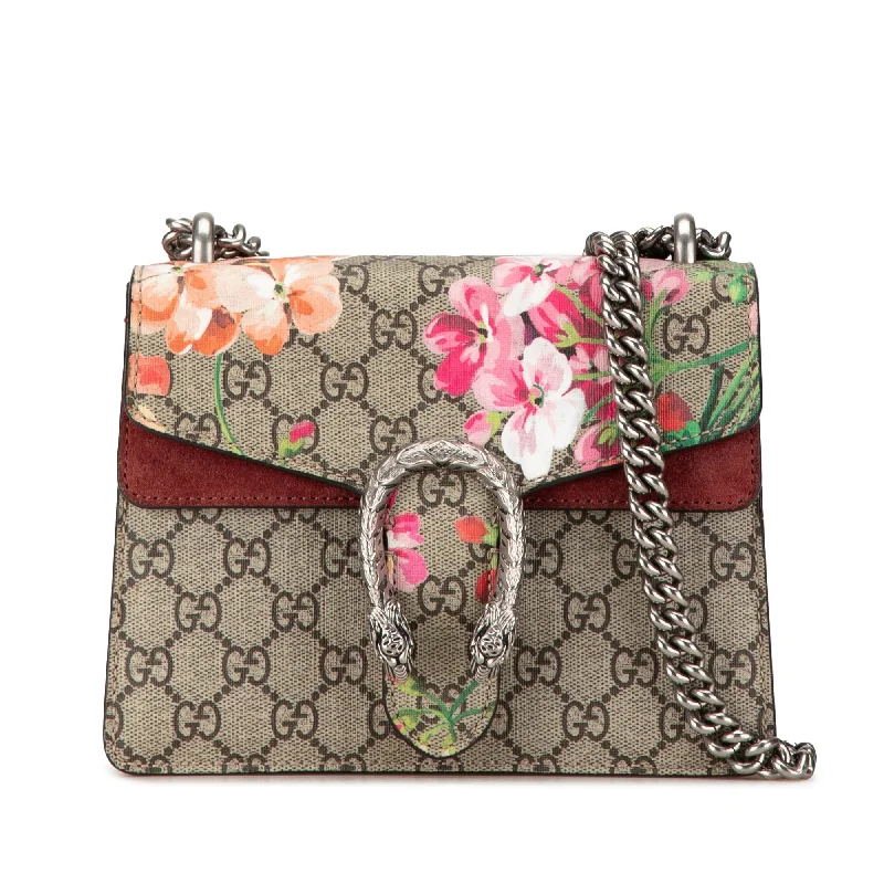 Eco-friendly tote bags for shoppingBrown Gucci Mini GG Supreme Blooms Dionysus Crossbody Bag