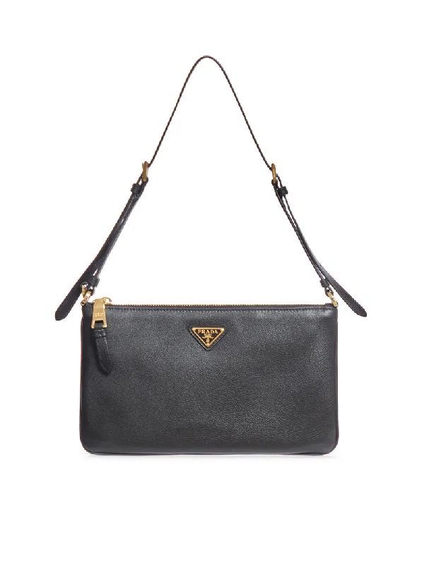 Prada bags with a detachable mobile phone holder for on - the - go conveniencePrada Women Shoulder Bag