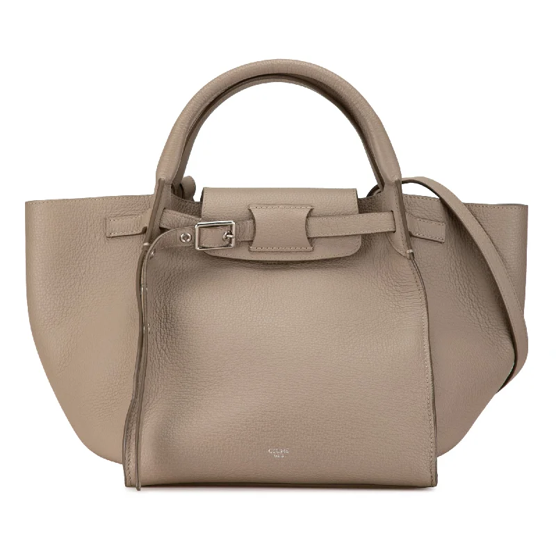 Trendy bucket bags for summerBrown Celine Small Big Leather Satchel