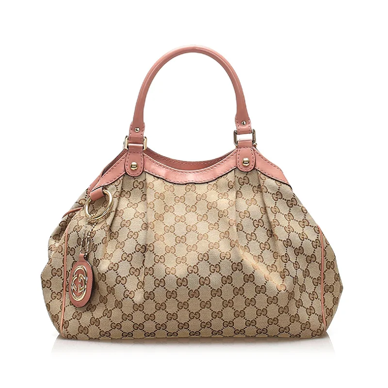 Designer bags for womenGucci GG Canvas Sukey Tote Bag (SHG-11868)