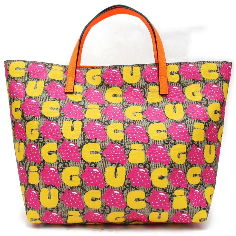 Vintage-inspired handbagsBrand Inspired Gucci Tote Bag Children's Strawberry Print Kids' Line 410812 (SHC7-10988)