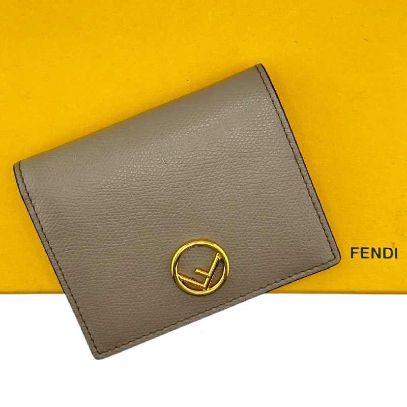 Fendi bags with a detachable camera holder for photography enthusiastsFENDI Leather Bifold Wallet