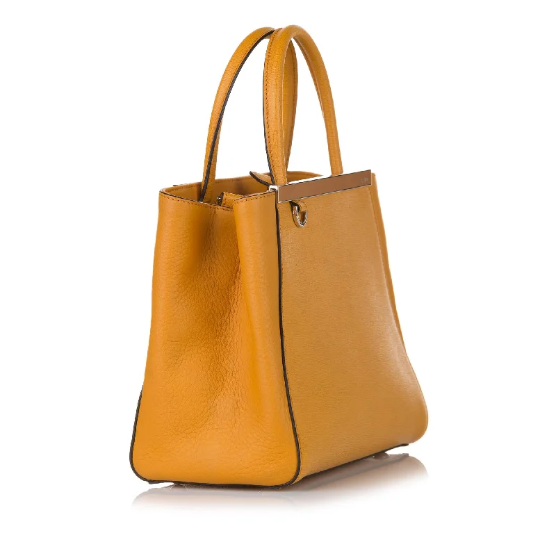 Fendi tote bags with a spacious interior and multiple pockets for daily essentialsFendi 2Jours Leather Satchel (SHG-31456)