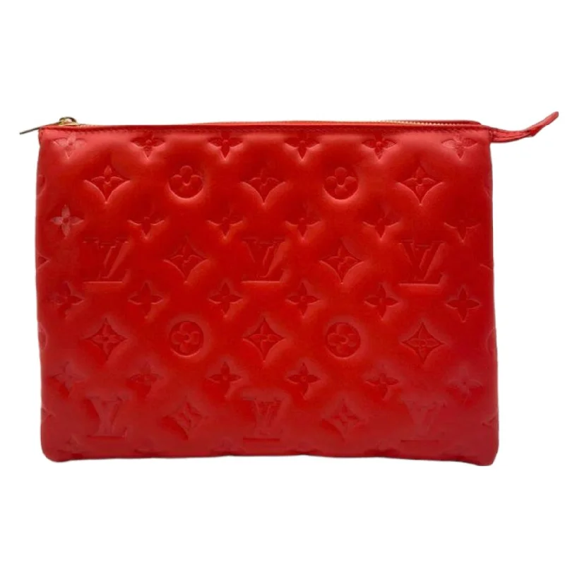 Louis Vuitton Alma bags with a leather - wrapped handle for a luxurious feelLouis Vuitton Red Coussin Bag