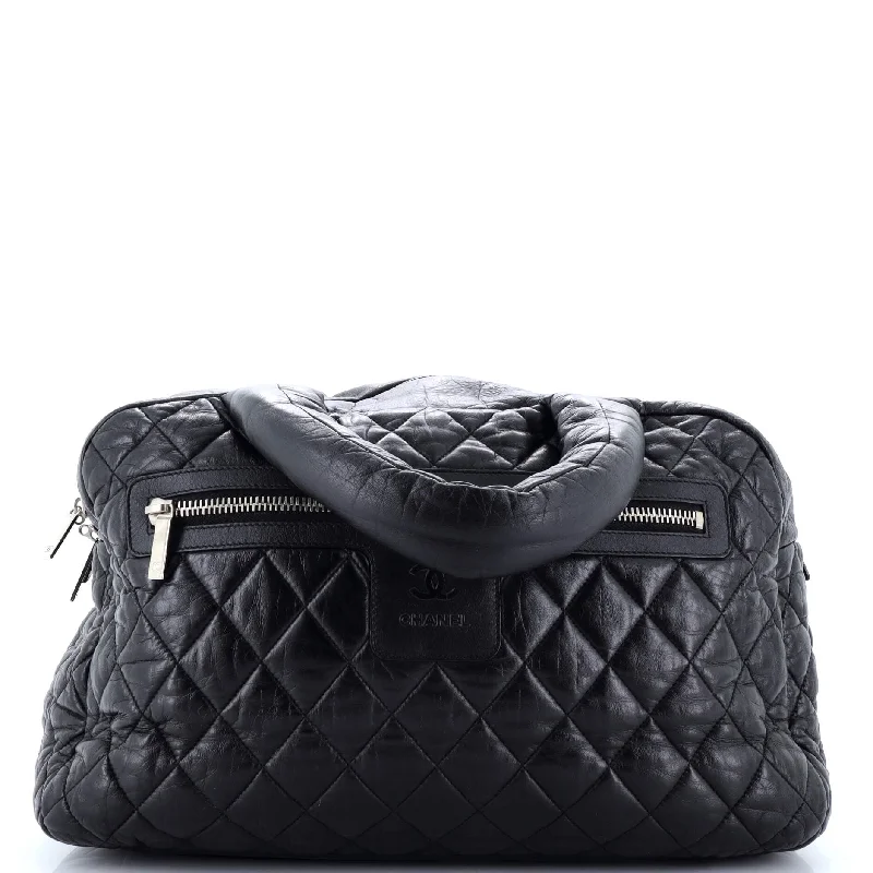 Affordable luxury bags Coco Cocoon Bowling Bag Quilted Lambskin Large