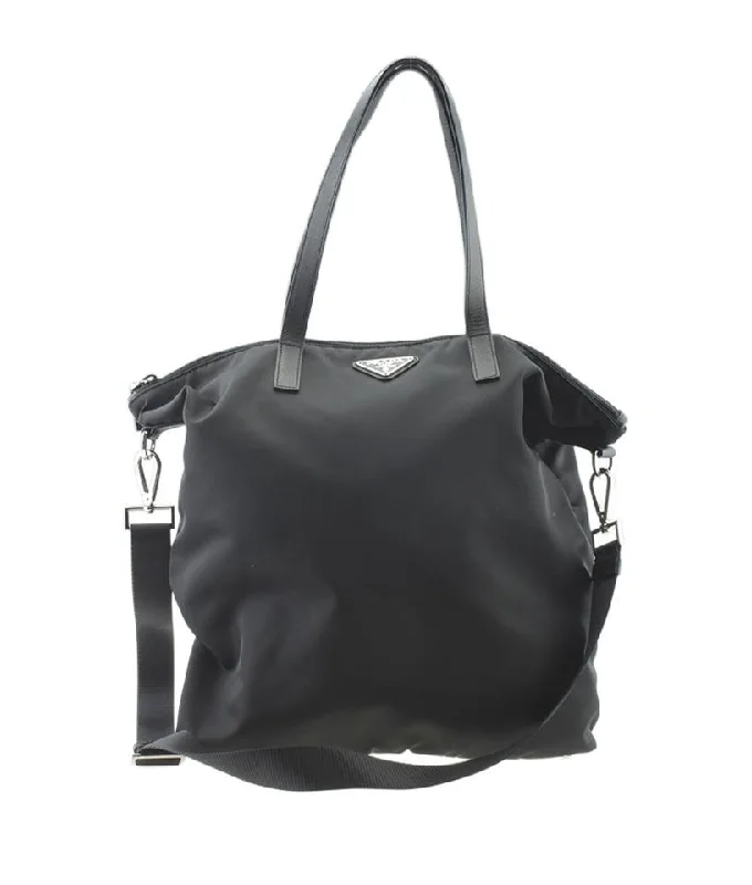 Ladies Prada Re - Edizione 2005 bags in a pastel color for a soft lookPrada Br4696 None 2-way Black Nylon Tote