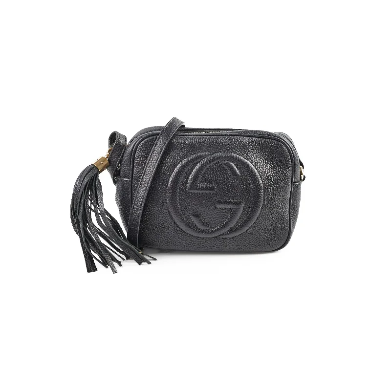 Designer bags with top handlesGucci Soho Disco Black Crossbody