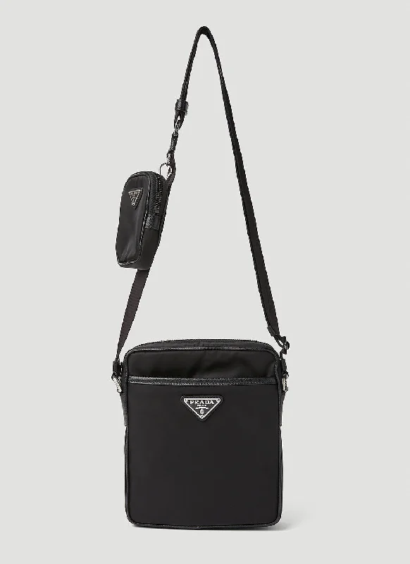 Prada Cleo bags with a contrast - colored interior for visual interestPrada Men Re-Nylon Crossbody Bag