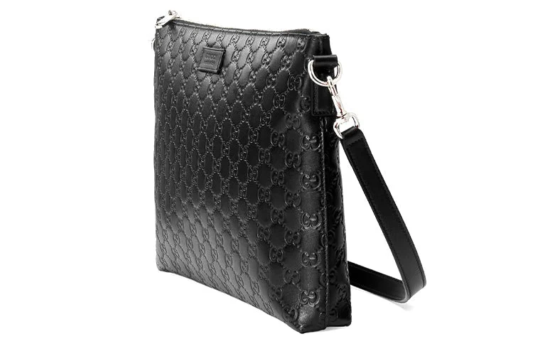 Best bags for business trips(WMNS) GUCCI GG Leather Single-Shoulder Bag Black 473882-DMT1N-1000