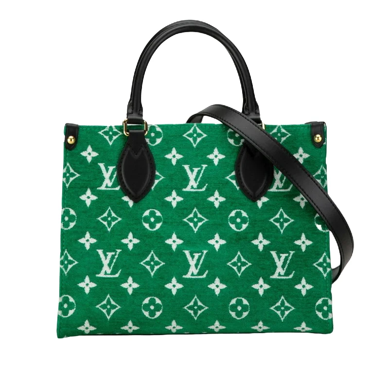 Louis Vuitton bags with a front - zip pocket for small items like keysLOUIS VUITTON Onthego Tote