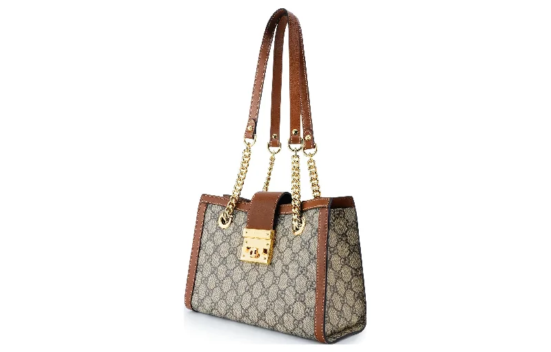 Trendy bucket bags for summer(WMNS) GUCCI Padlock GG Bag Small-Size Brown 498156-KHNKG-8534