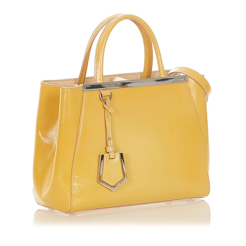 Fendi tote bags with a water - resistant lining for practicality during rainy daysFendi 2Jours Leather Satchel (SHG-32166)