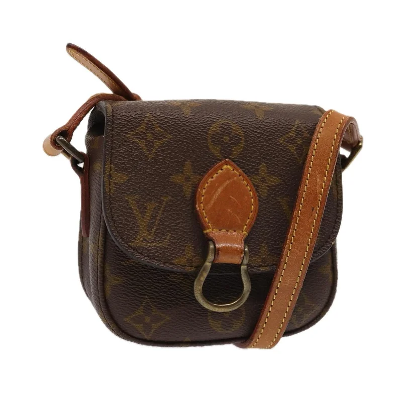 Ladies Louis Vuitton shoulder bags with a single - handle silhouetteLOUIS VUITTON Monogram Bebe Monogram Saint Cloud Bag Vintage M51245 Auth 86780