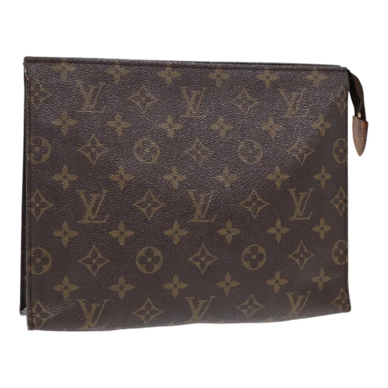 Ladies Louis Vuitton Capucines bags with gold - toned hardwareLOUIS VUITTON Monogram Poche Toilette 26 Pouch M47542 LV Auth 87303