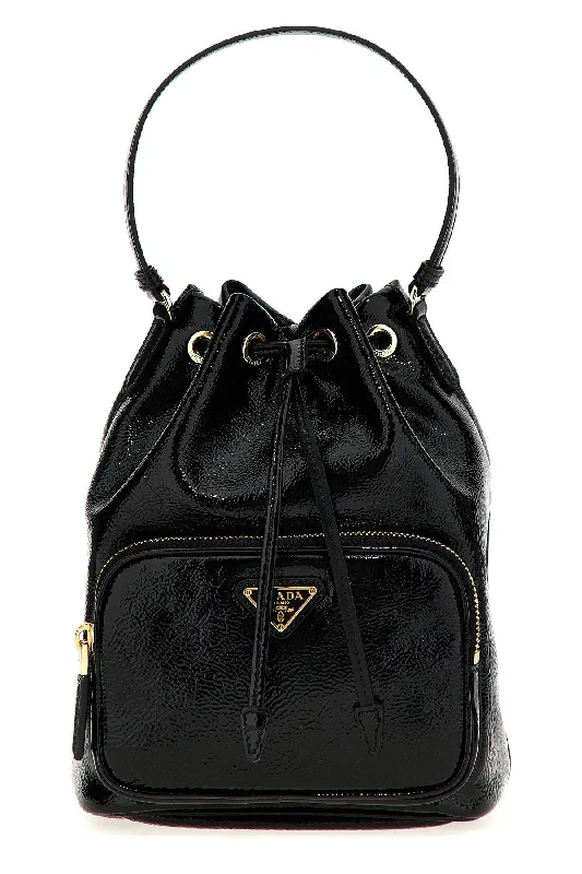 Ladies Prada Galleria bags with gold - toned hardware for a luxurious touchPrada Women 'Prada Duet' Bucket Bag