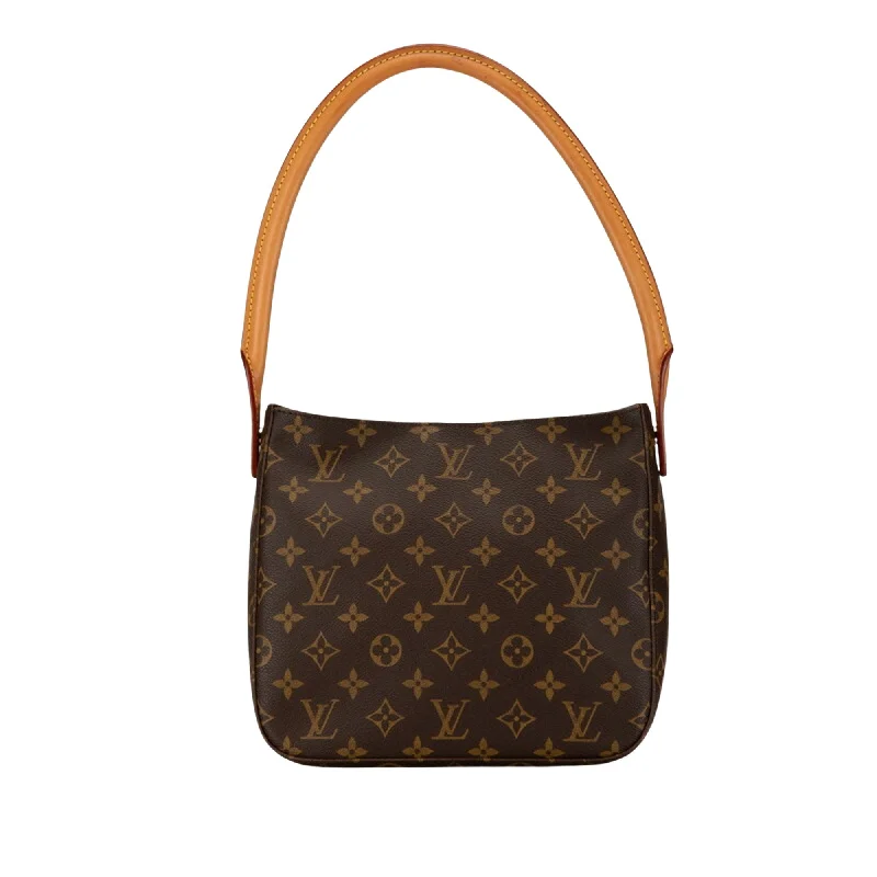 Louis Vuitton Petite Malle bags with a hard - shell structure for uniquenessLOUIS VUITTON Looping MM Shoulder Bag