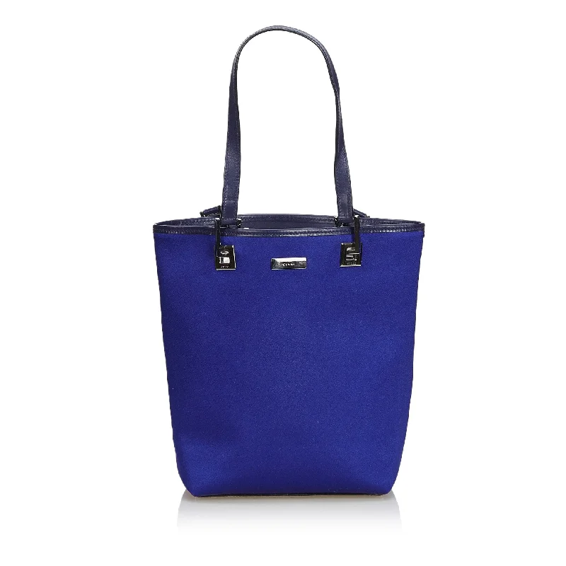 Sustainable fashion bagsGucci Blue Canvas Fabric Tote Bag Italy