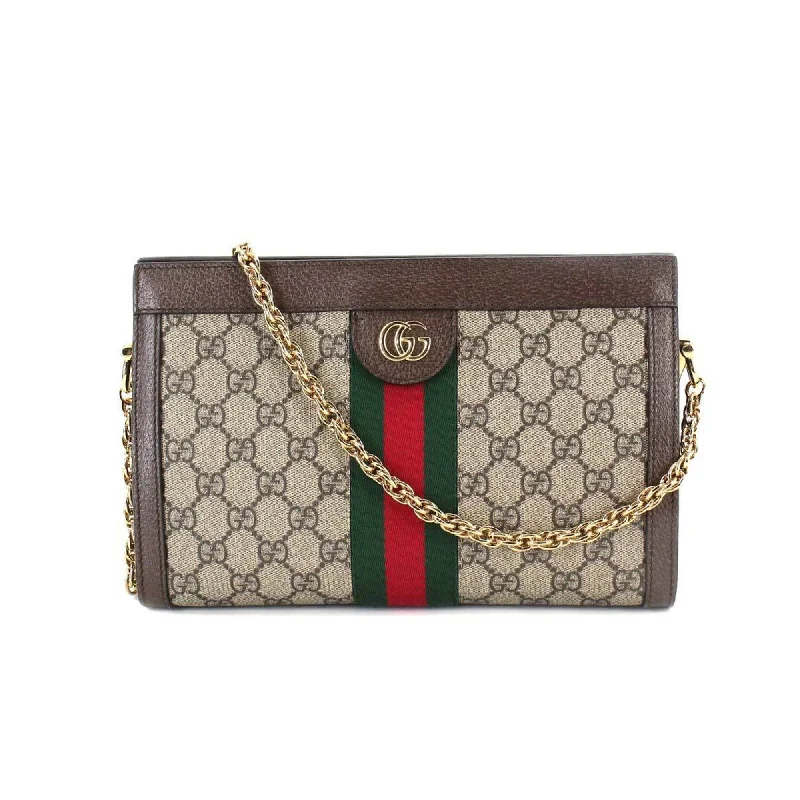 Vintage-inspired handbagsGucci Ophidia  Small Shoulder Bag Supreme Leather Beige Brown 503877