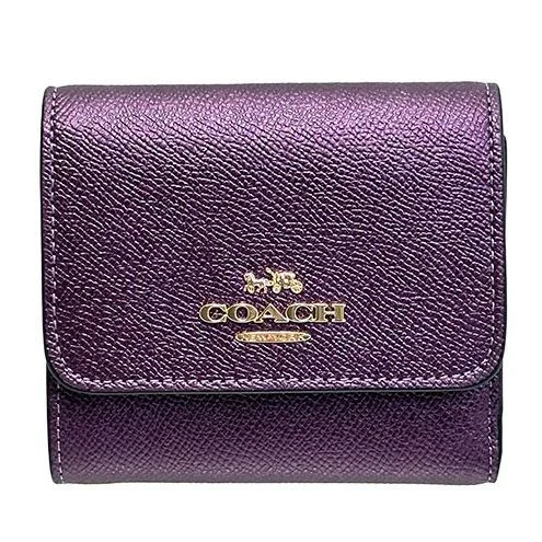 Designer bags with top handlesCoach Trifold Leather Wallet Mini Wallet