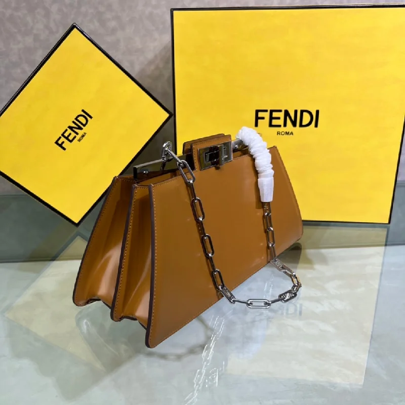 Ladies Fendi Baguette bags with a star - shaped charm for a playful and trendy touchWF -  Fendi Bag - 050