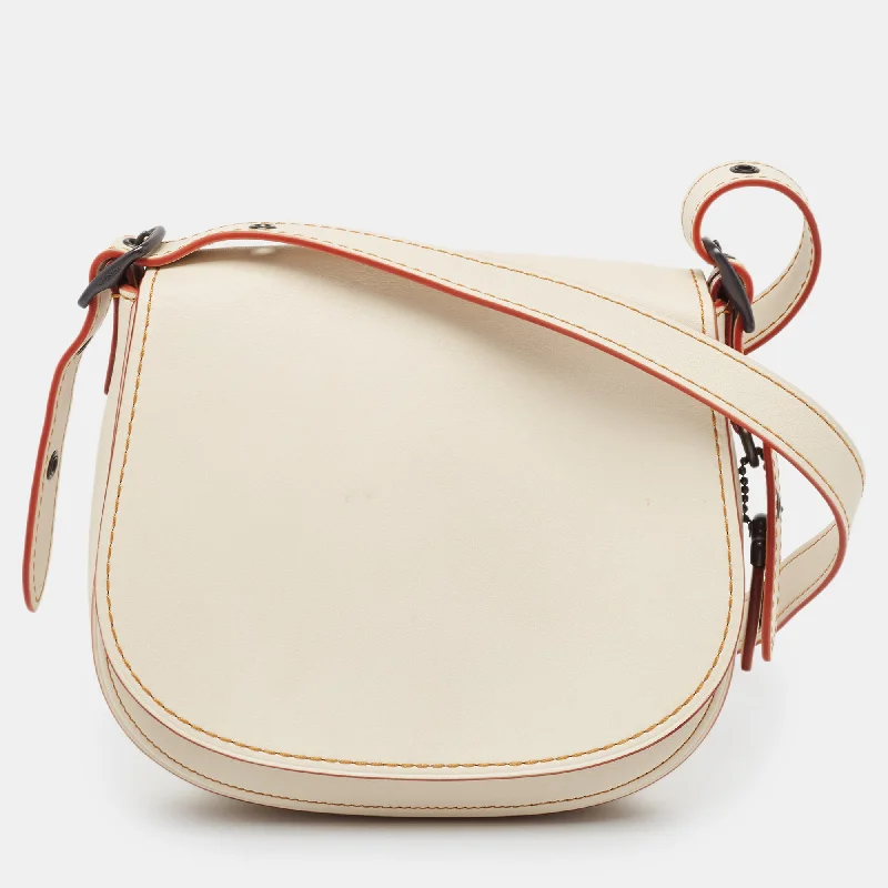 Best-selling designer bags 2025Off White Leather Saddle 23 Crossbody Bag