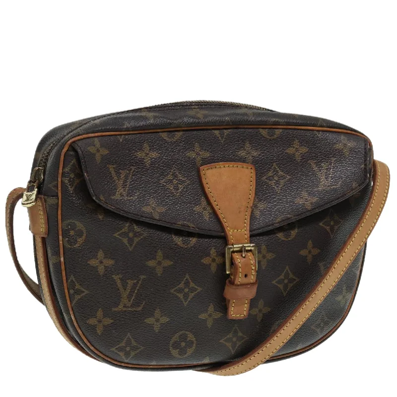 Louis Vuitton bags with a front - flap pocket for quick - access itemsLOUIS VUITTON Monogram Jeune Fille MM Shoulder Bag M51226 LV Auth 86792