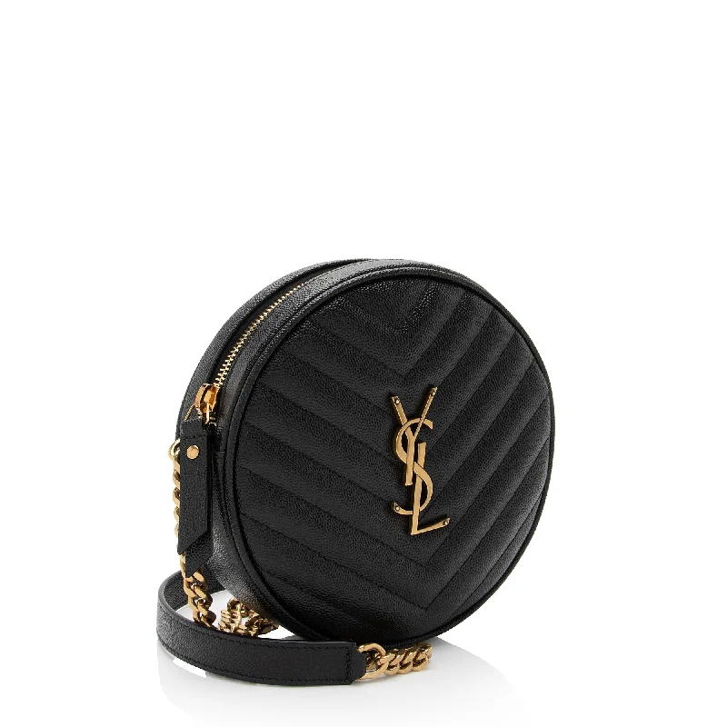 Lightweight duffle bags for gymSaint Laurent Matelasse Calfskin Monogram Vinyle Round Camera Bag uS4MX2