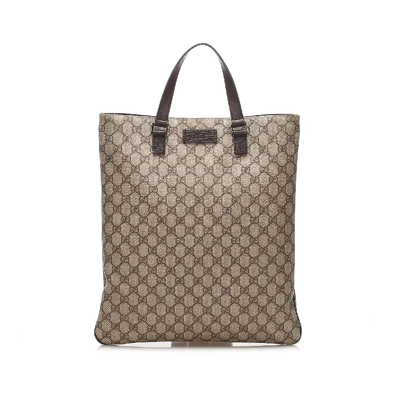 Luxury bags with chain strapsGucci GG Supreme Tote Bag (SHG-10496)