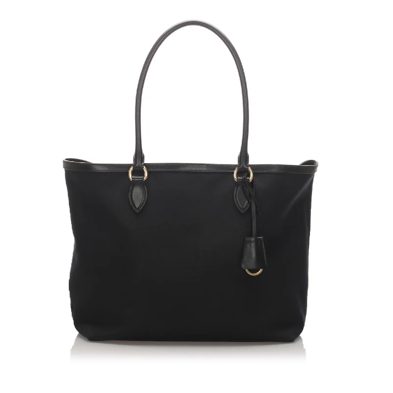 Prada bags with a zip - top closure and multiple interior pockets for organizationPrada Canapa Canvas Tote  (SHG-12170)