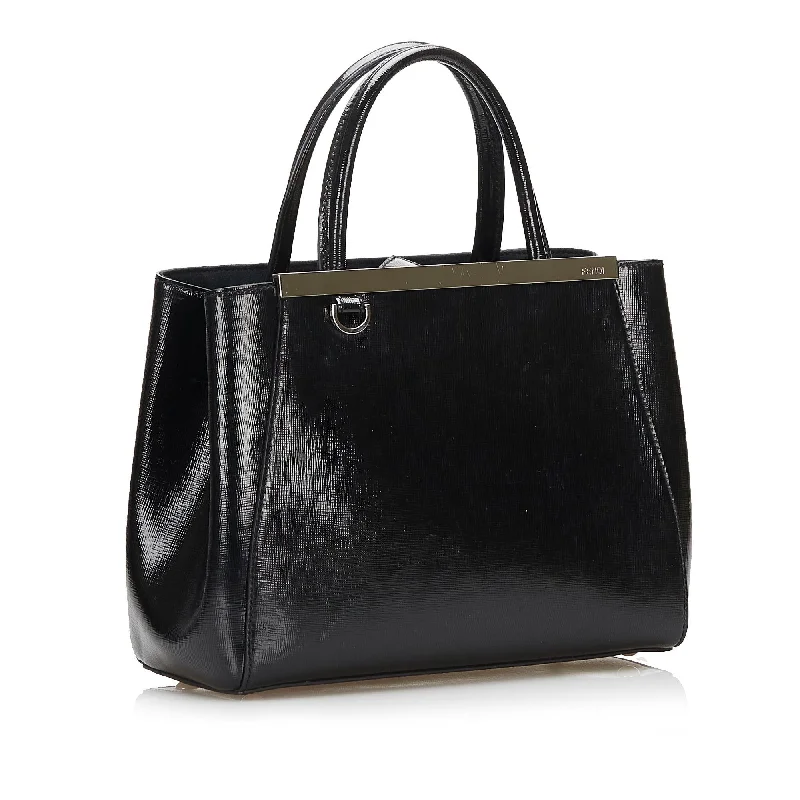 Fendi tote bags with a reinforced bottom for increased durabilityFendi 2Jours (SHG-37735)