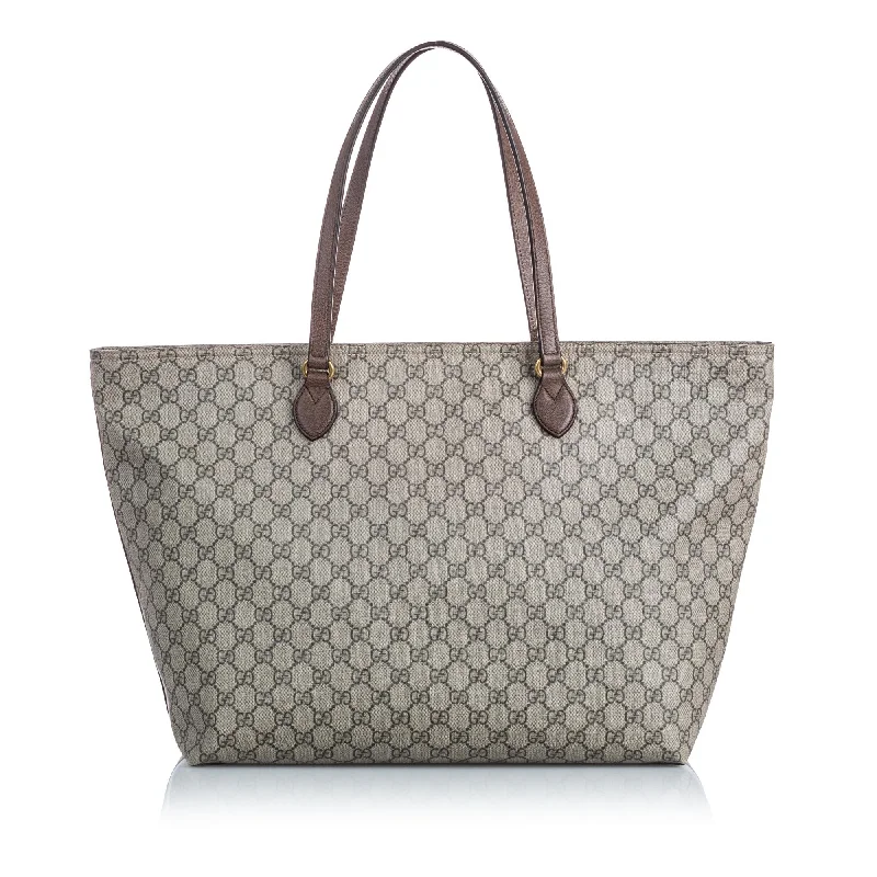 Customizable monogram bagsGucci Brown GG Supreme Large Ophidia Soft Tote ITALY