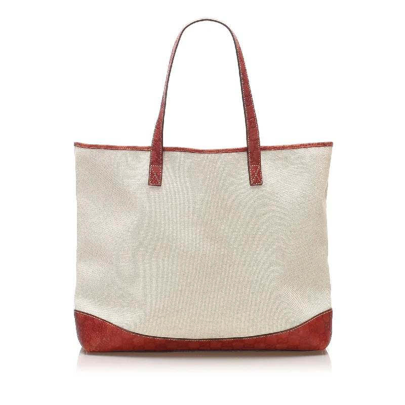 Affordable leather bagsGucci Canvas Tote Bag (SHG-11612)