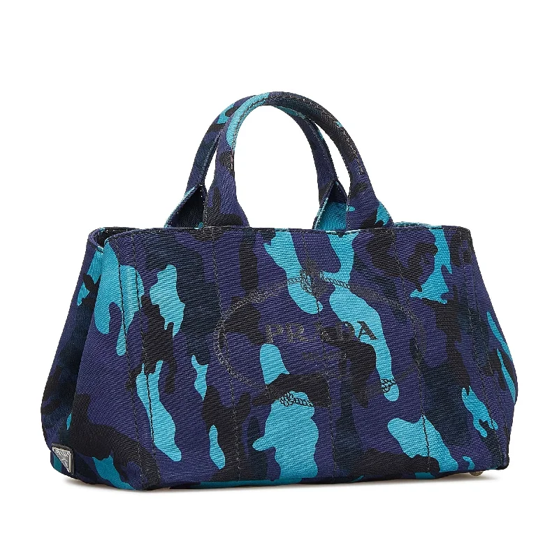 Prada Cleo bags with a detachable coin purse for added functionalityPrada Canapa Camouflage Satchel (SHG-4x7QcG)