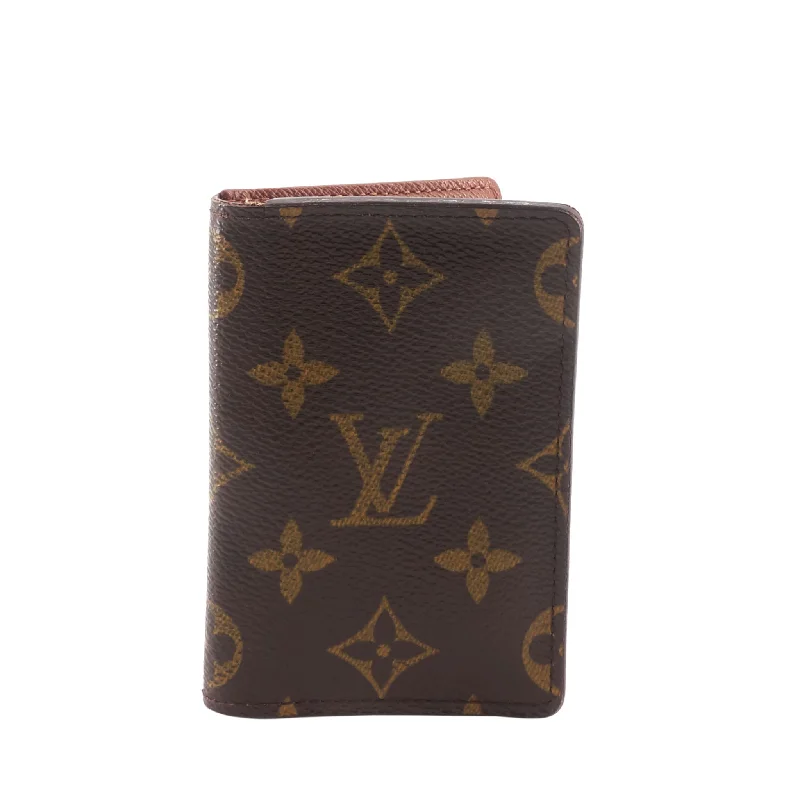 Louis Vuitton Alma bags with a detachable shoulder strap for versatilityMonogram Canvas Pocket Organizer and Card Holder