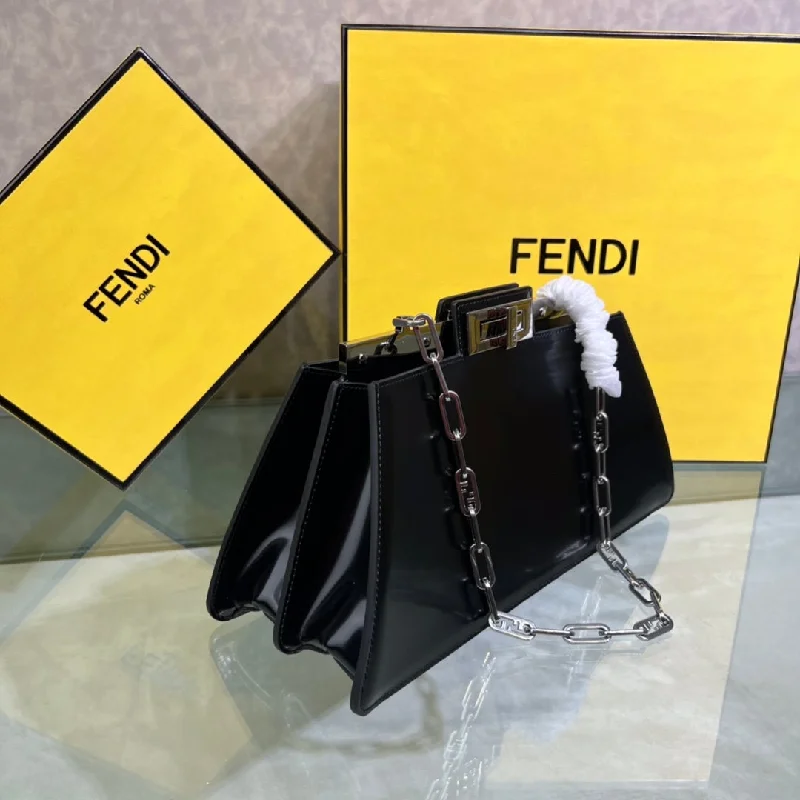 Ladies Fendi shoulder bags with a magnetic - closure flap for easy opening and closingWF -  Fendi Bag - 049