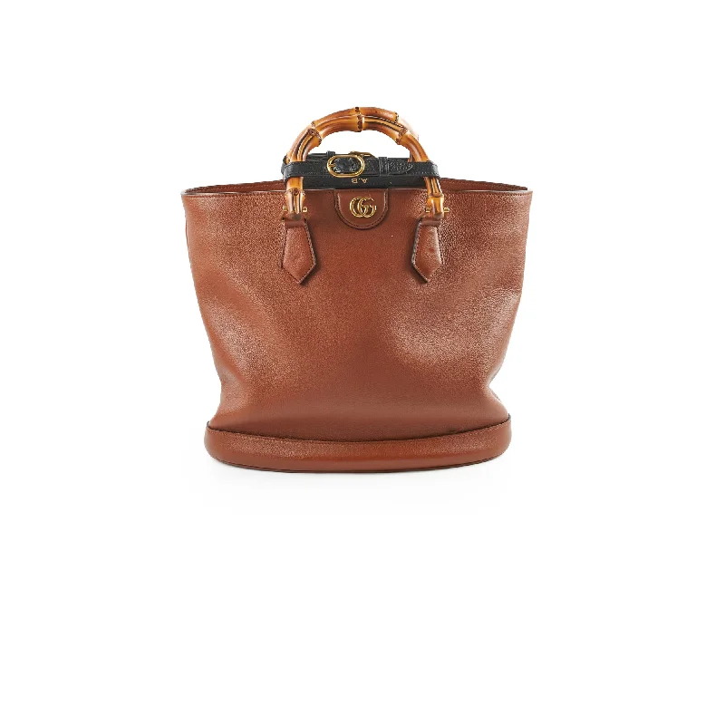 Crossbody bags for everyday useGucci Diana Leather Tote Tan Brown