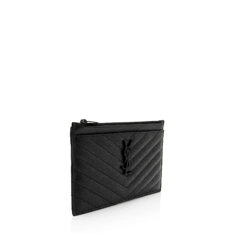 Water-resistant travel backpacksSaint Laurent Matelasse Grain de Poudre Monogram Bill Pouch sKwgXB