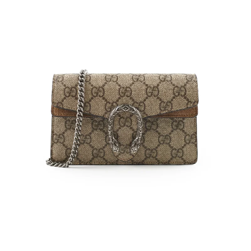 Customizable monogram bagsGucci Supermini Dionysus Supreme GG Bag Beige