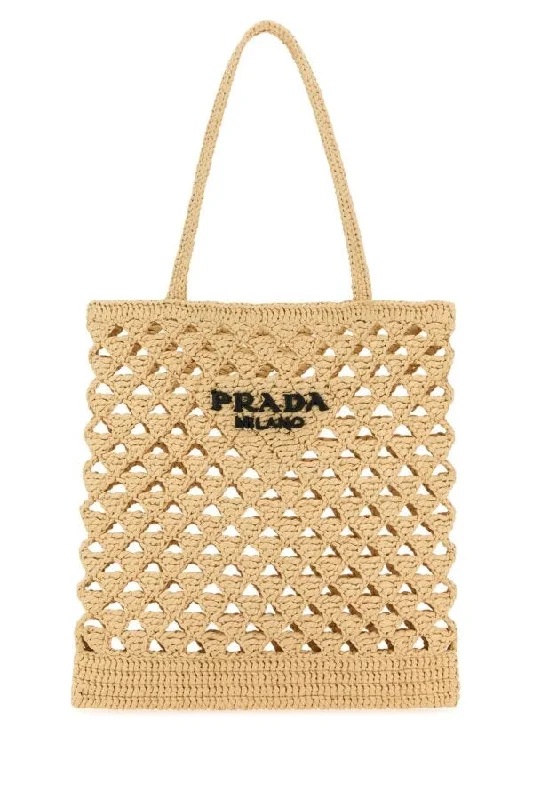 Prada Cleo bags with a contrast - colored interior for visual interestPrada Women Straw Handbag