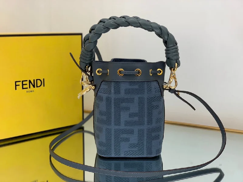 Fendi bags with a zip - top closure and a front - pocket for quick access to keys and cardsWF -  Fendi Bag - 043