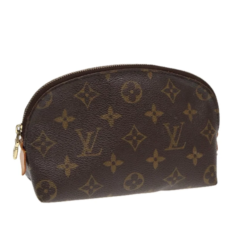 Ladies Louis Vuitton shoulder bags with a tassel decoration for charmLOUIS VUITTON Monogram Pochette Cosmetic PM Cosmetic Pouch M47515 LV Auth 87545