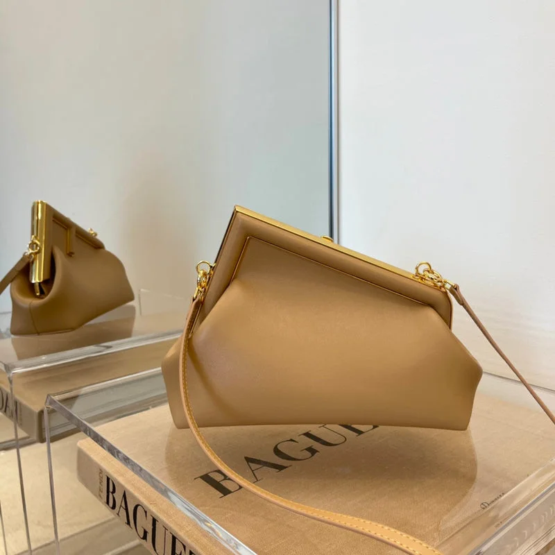 Fendi Sunshine Shopper bags with a structured silhouette and a magnetic - snap closureBC - FENDI BAGS - 016