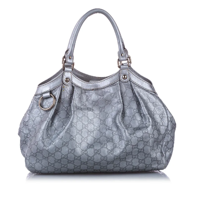 Customizable monogram bagsGucci Guccissima Sukey Tote Bag (SHG-11757)