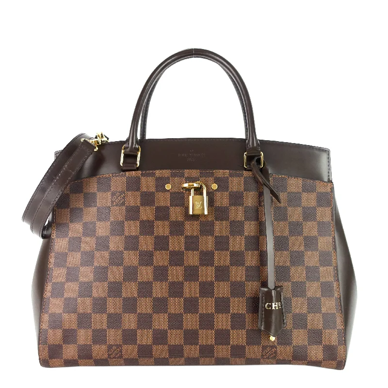 Louis Vuitton backpacks with a multi - pocket organization for functionalityRivoli MM Damier Ebene Canvas Tote Bag