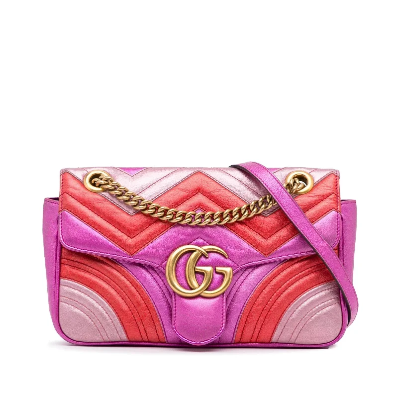 Compact crossbody bags for travelGucci Small GG Marmont Matelasse Crossbody Bag (SHG-W03o10)