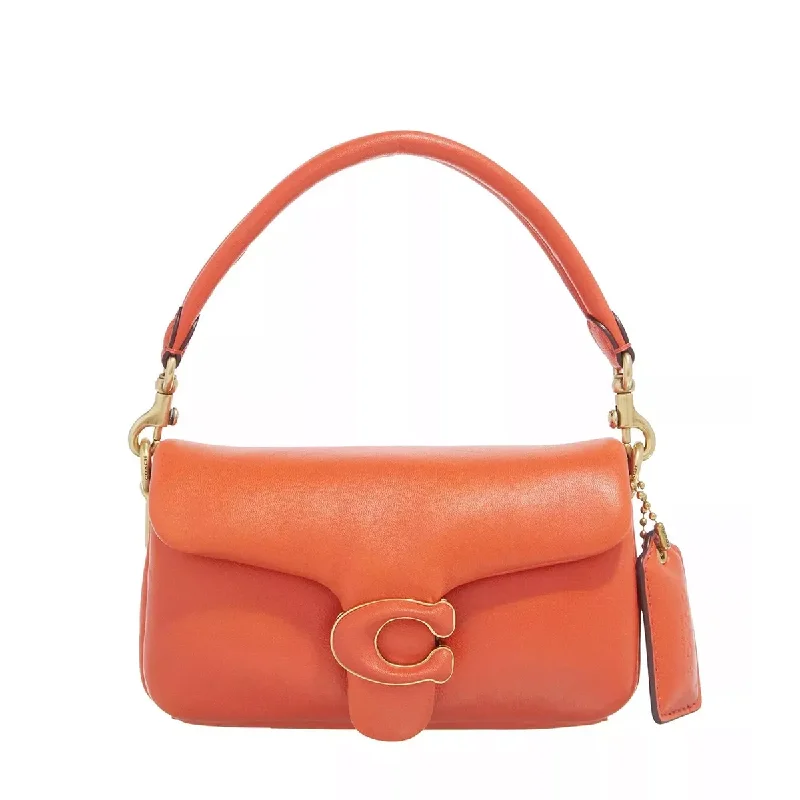 Minimalist leather handbagsCoach Pillow Tabby Shoulder Bag - Sun Orange